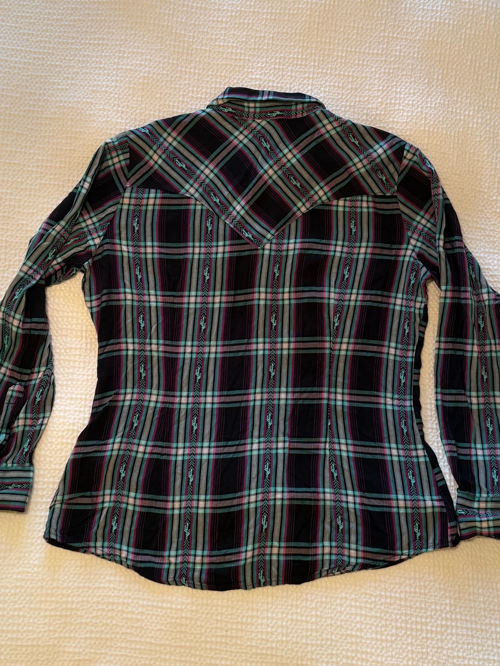 Wrangler Retro | Western Snap Shirt | Size = L - Picture 12 of 12